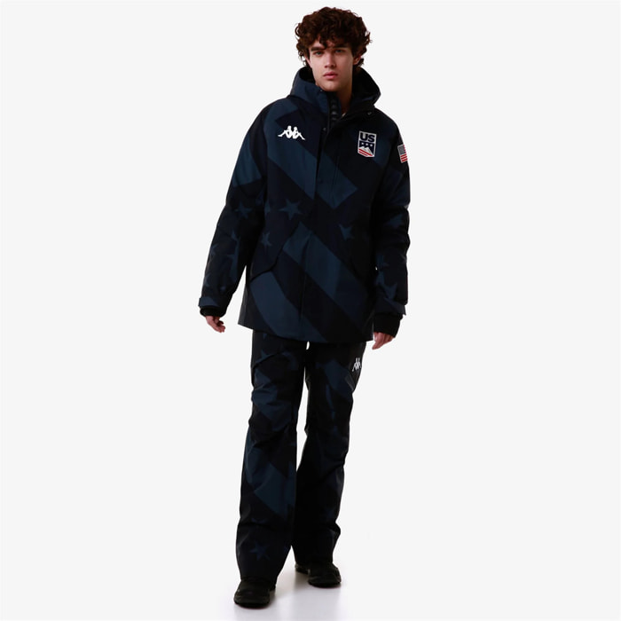Kappa - Giacche Uomo Donna Blu - 6Cento 640Sg Us