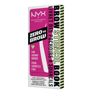 NYX Professional Makeup Zero To Brow Pochoirs Fins