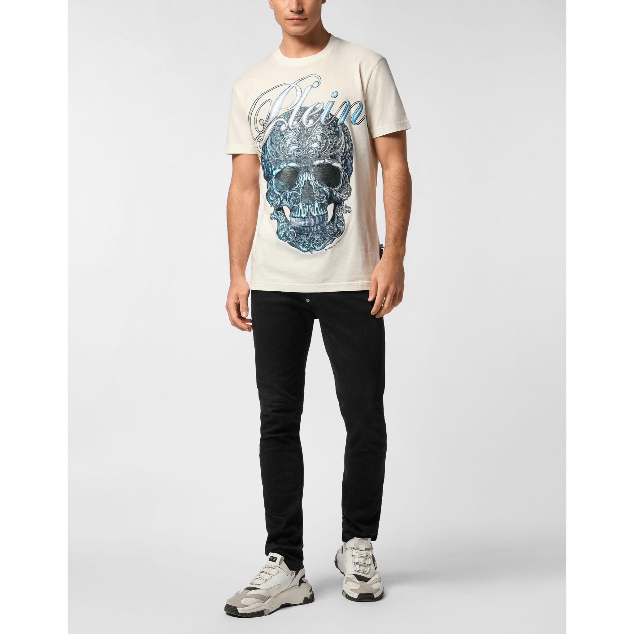 PHILIPP PLEIN T-Shirt Round Neck Ss SKULL