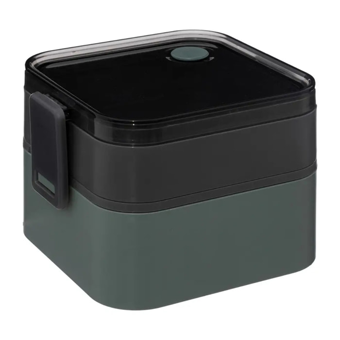 Lunch box 2 compartiments gris 1.5l 360 en polypropylène
