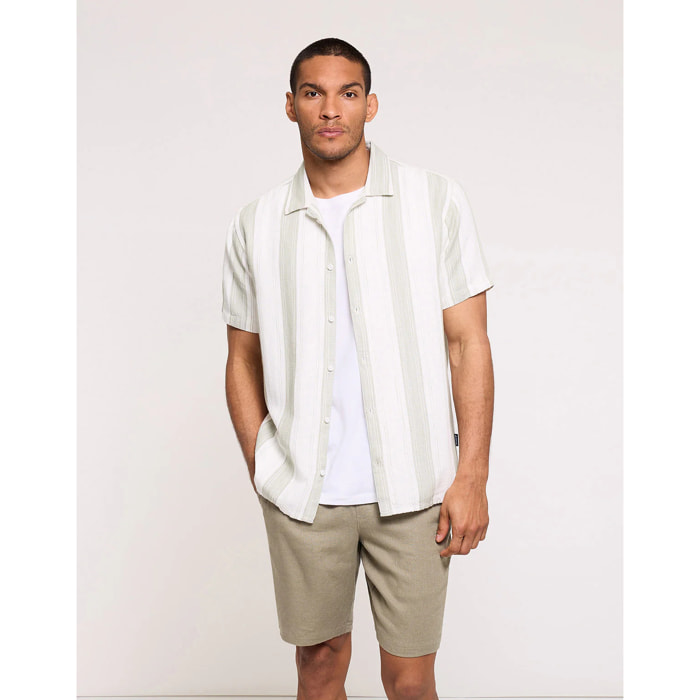 Camisa Manga Corta Caqui - Isino