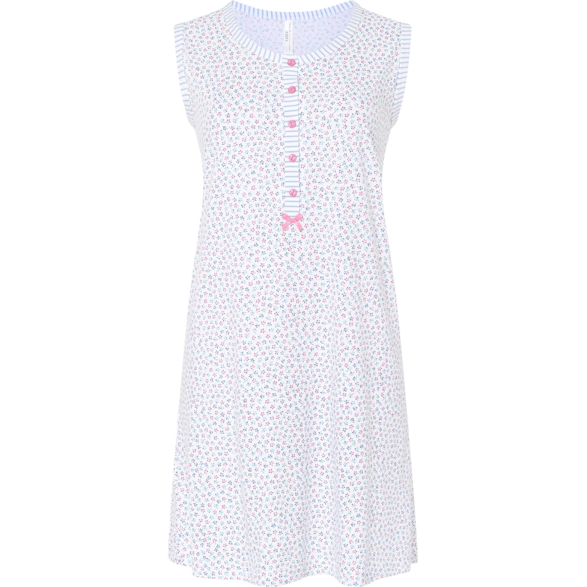 Camisón corto mujer flores sin mangas fresco