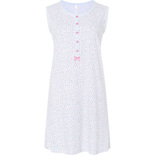 Camisón corto mujer flores sin mangas fresco