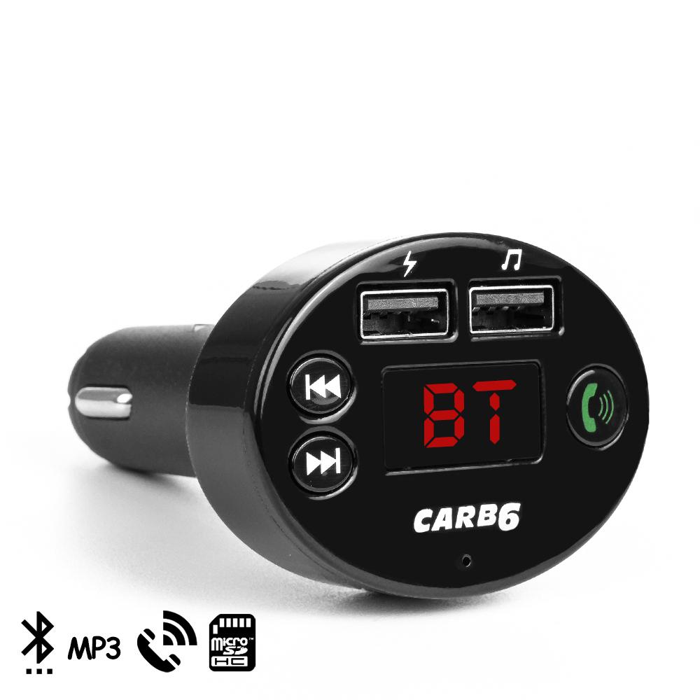 Manos libres Bluetooth CARB6 para coche con transmisor FM