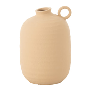 J-Line vase Cassia - céramique - beige - small - 27 cm de hauteur