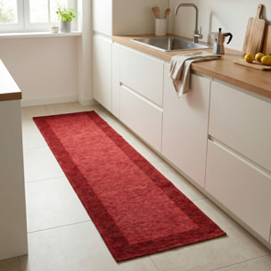 Tappeto Cucina Antiscivolo Made in Italy Lavabile in Lavatrice, Passatoia in Ciniglia con Retro Gommato, Morbida e Resistente, Ideale per Cucina, Ingresso e Corridoio