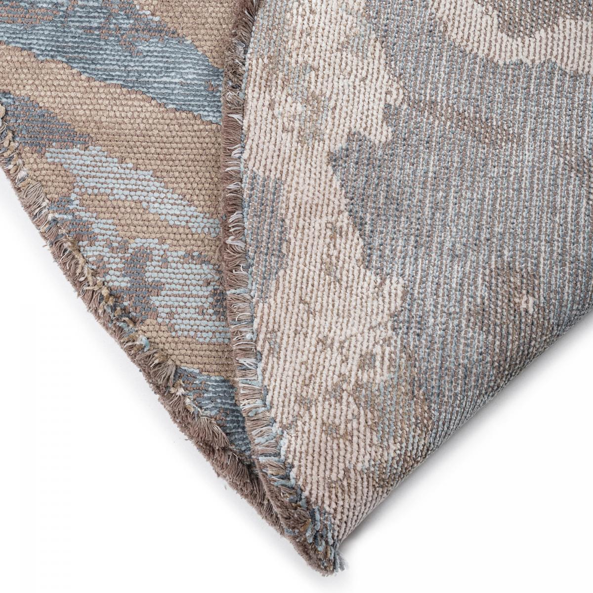 ATINO Tapis salon kilim, Forme originale, Tissé à la main