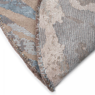 ATINO Tapis salon kilim, Forme originale, Tissé à la main