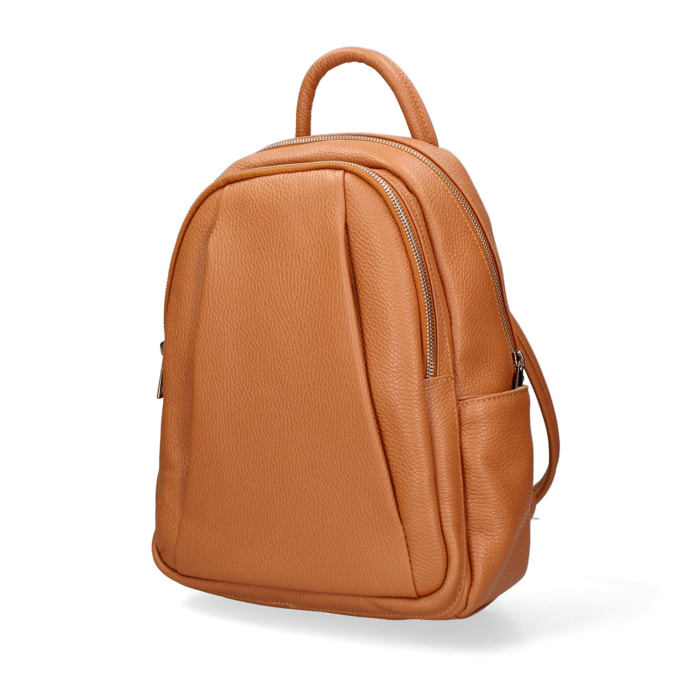 Zaino da donna in pelle Made in Italy - Modello Ísara - Casual - 26.0 x 31.0 x 11.0 cm