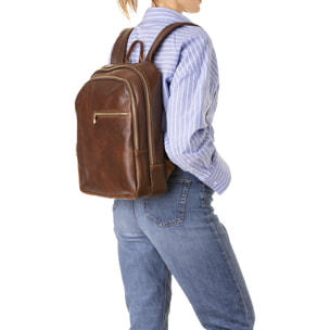 Zaino  unisex In Vera pelle Made in Italy 39x29x10 cm