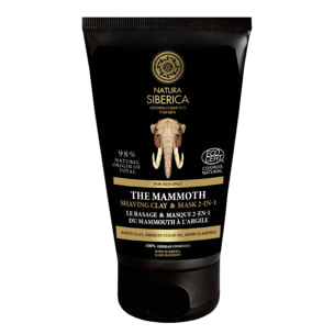 Mammouth - Rasage & Masque Homme 2 en 1  à l'Argile 150ml