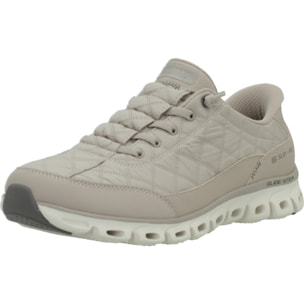Sneakers De  Mujer 104556s Glide Step At Ease Beis