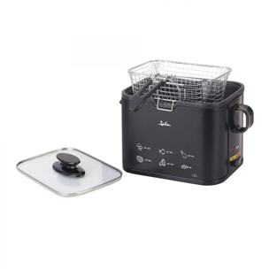 Freidora aceite JATA FR5600 de 1,3 litros. Temperatura regulable. Cuba antiadherente. Fácil limpieza