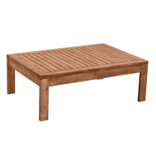 Table basse de jardin en bois massif L90 cm SALVADOR