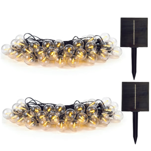 2 Guirlande solaire BESTY 25 LED 20M