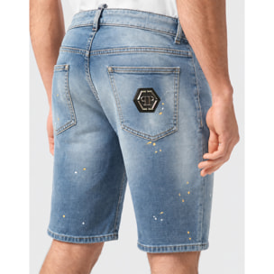 PHILIPP PLEIN Pantalones cortos vaqueros Fermentera BASIC