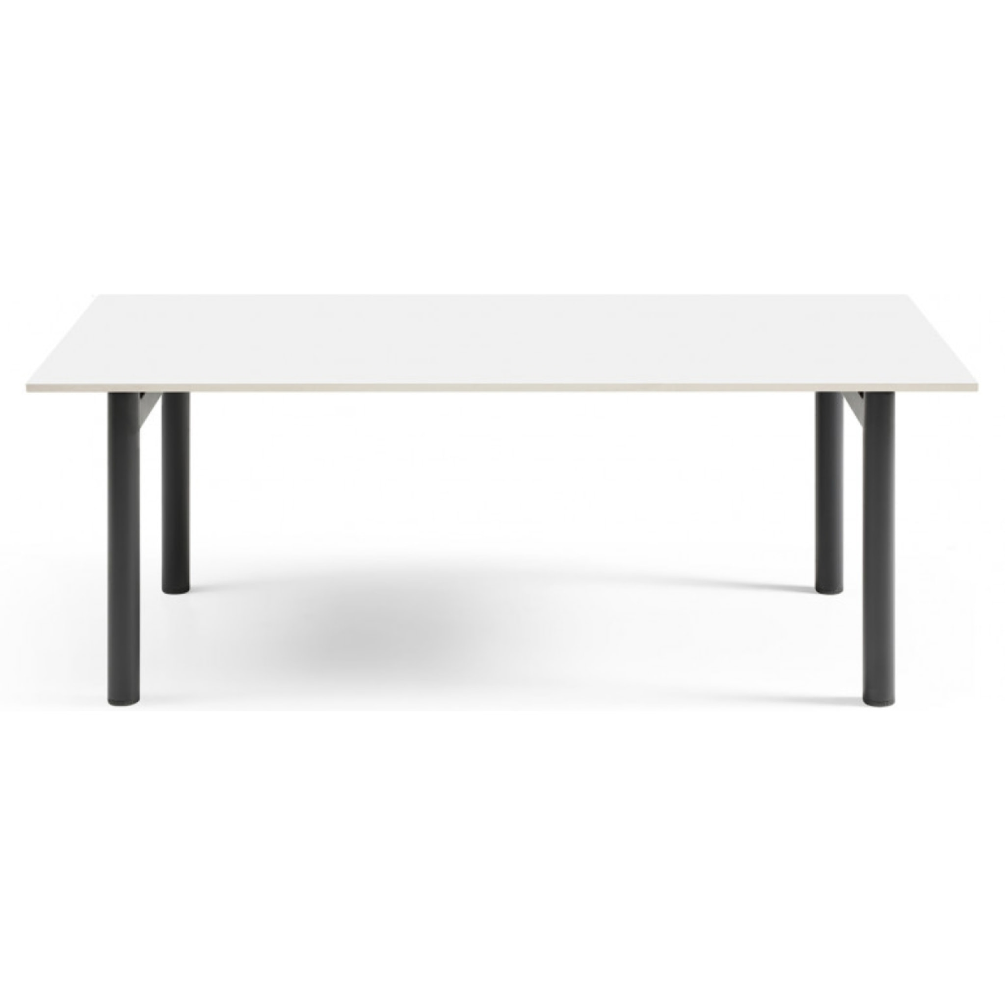 Table basse en céramique 120x60cm blanc pure - 7 piètements - UNIK