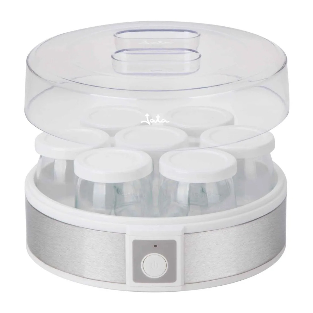 Yogurtera JATA JEYG2266 con 7 vasos de cristal de 180 ml aptos para lavavajillas