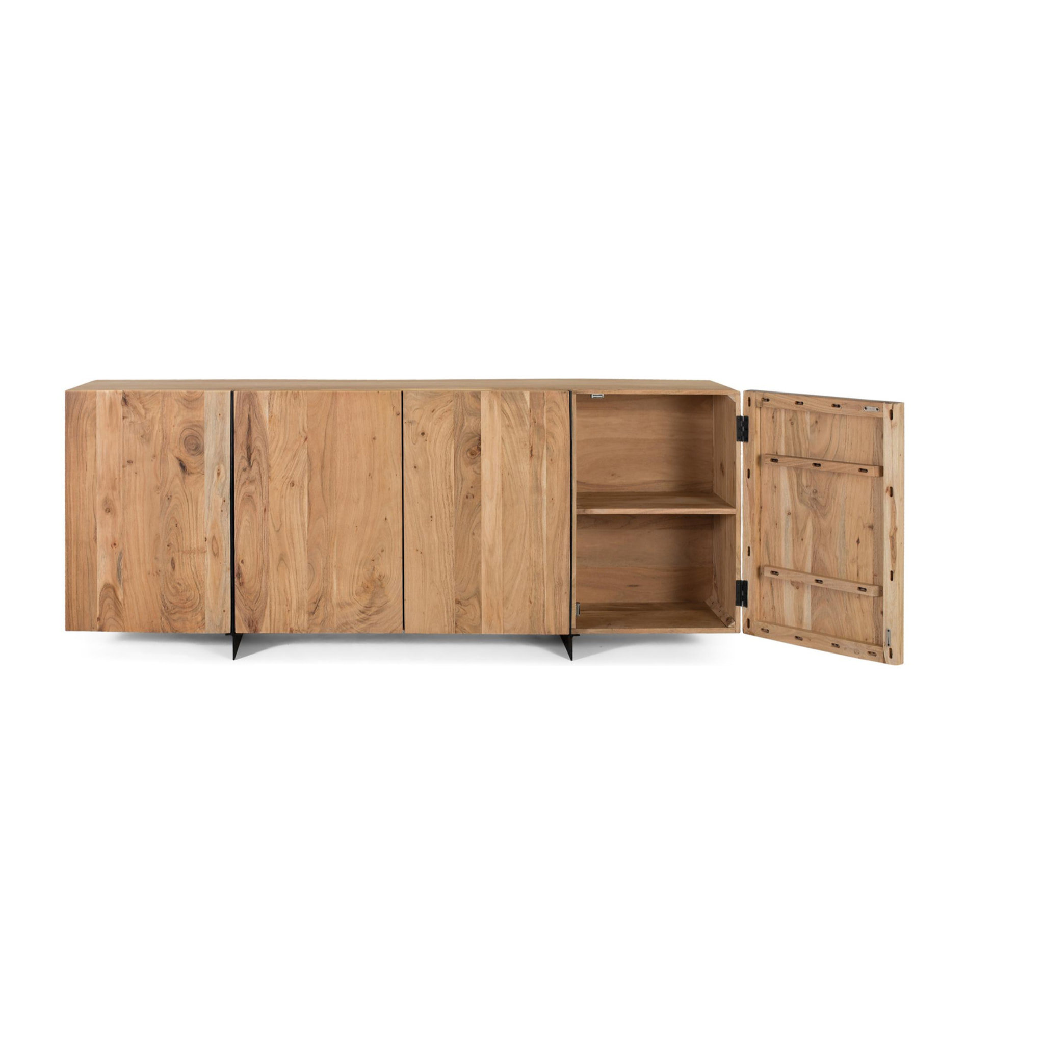 Aparador de Madera de Acacia Estilo Rústico Moderno
