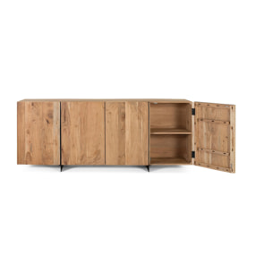 Aparador de Madera de Acacia Estilo Rústico Moderno