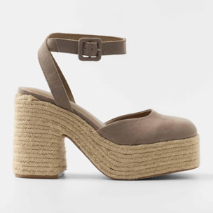 Sandalias de tacón Tina Topo Straw 11.5 cm