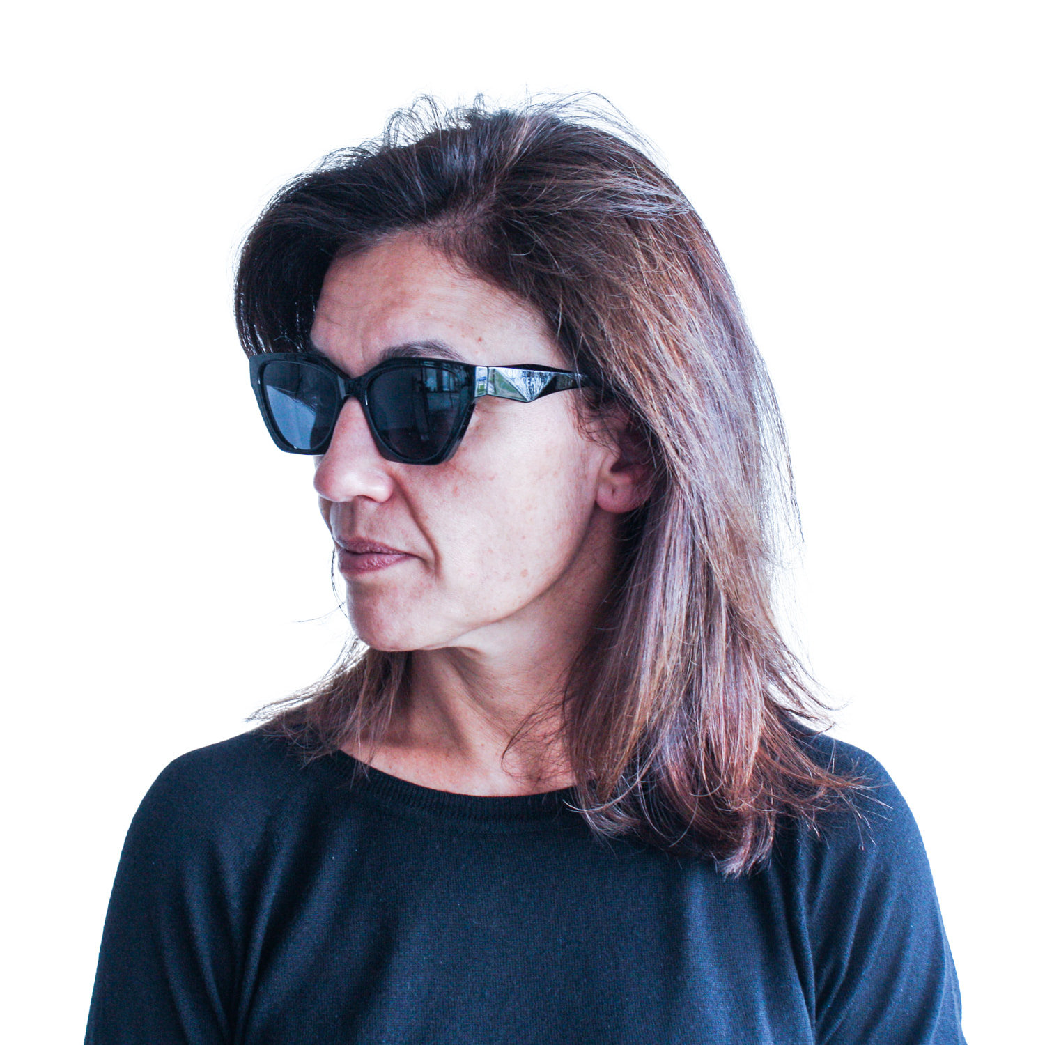 Gafas de sol OCEAN PETRA - Negro brillante / Ahumada