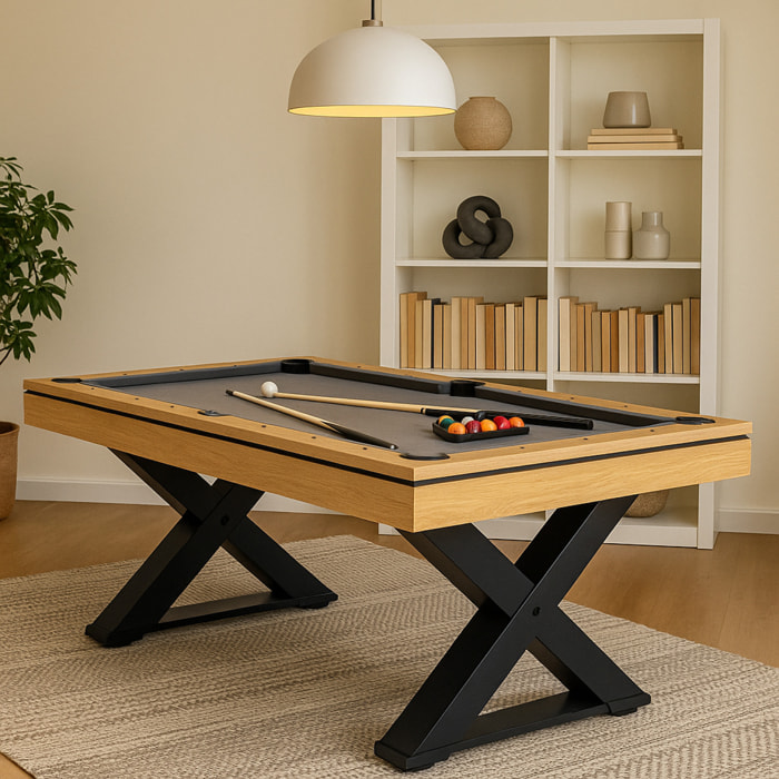 Table multi-jeux, ping-pong et billard en bois ARIZONA
