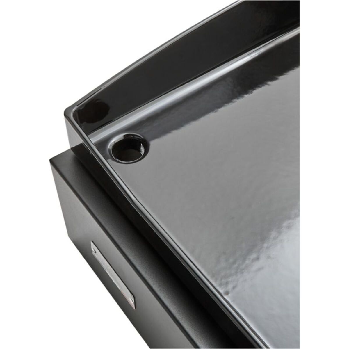 Plancha gaz LE MARQUIER Pure 375 Noir 3 brûleurs à poser, 75x40 cm