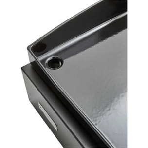 Plancha gaz LE MARQUIER Pure 375 Noir 3 brûleurs à poser, 75x40 cm