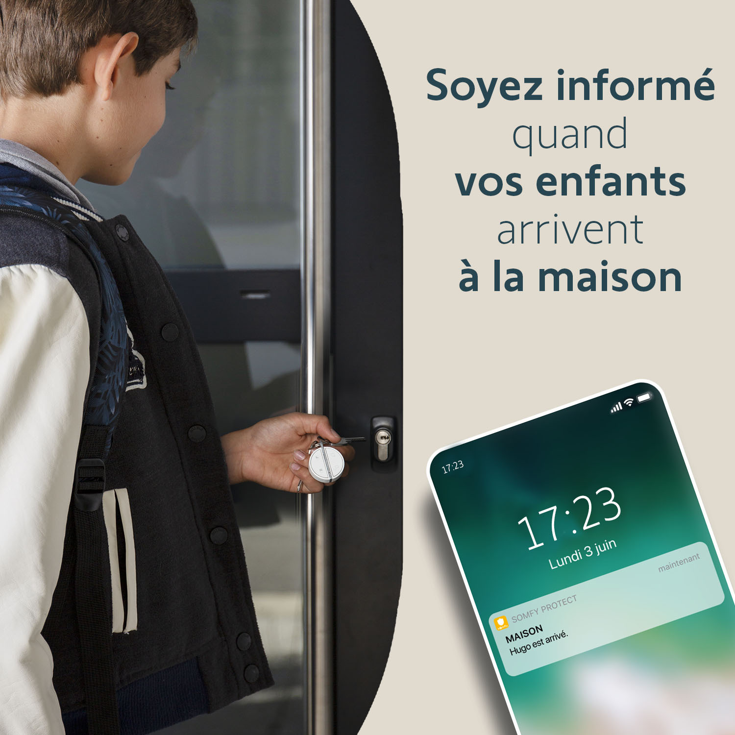 Badge d'activation et de désactivation alarme - Fonction mains libres