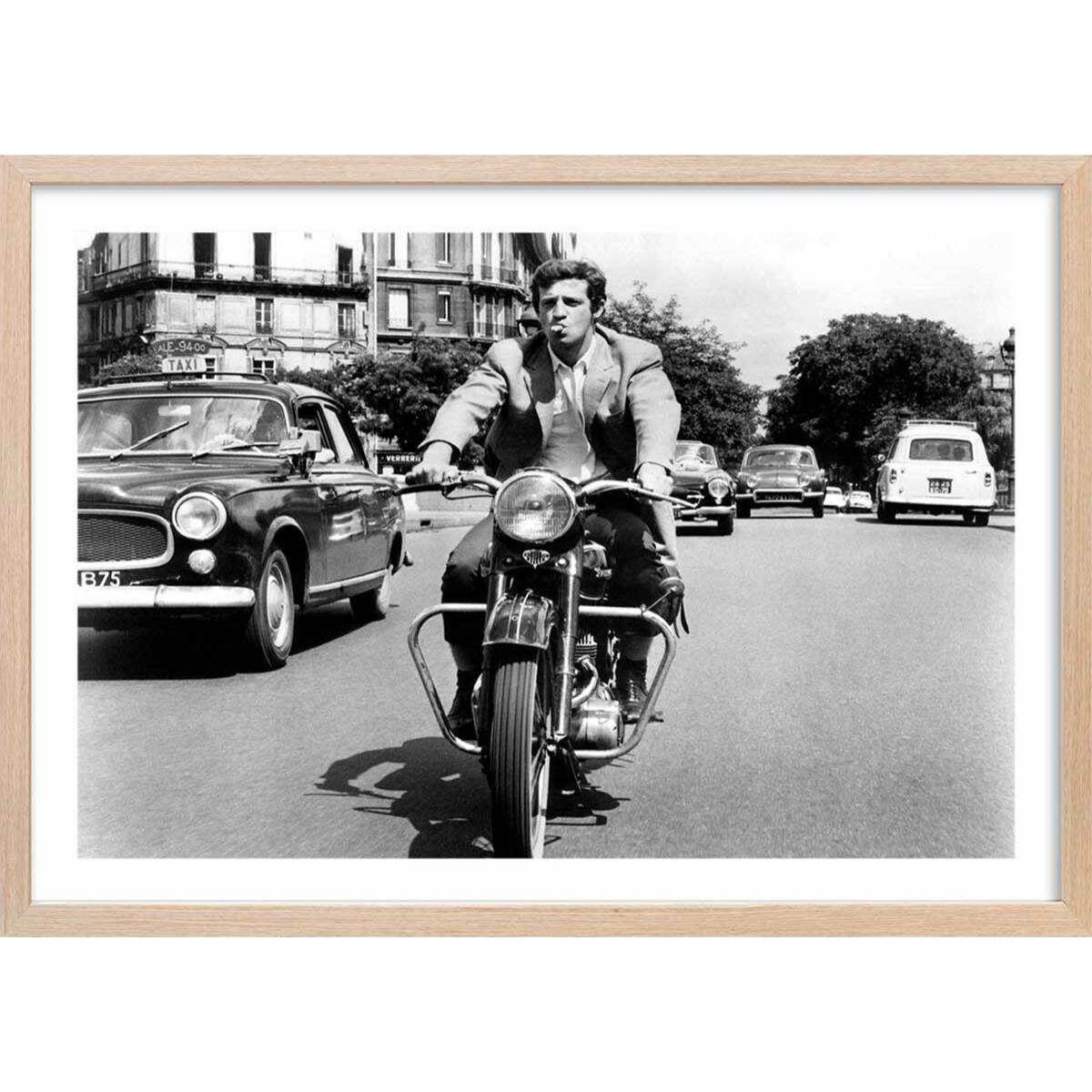 Affiche film Belmondo L'Homme de Rio 1964 Affiche + cadre en bois - Chêne