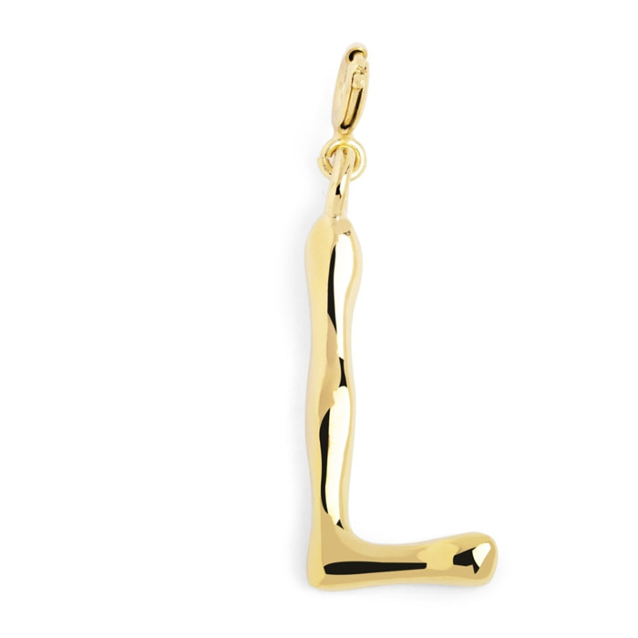 Charm Letter XL Baño Oro