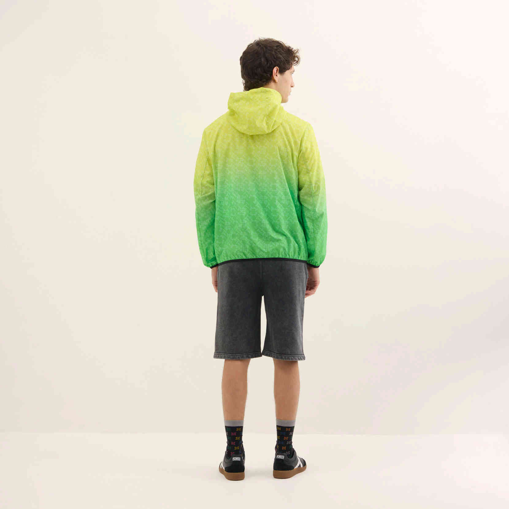 Chaqueta Cortavientos Ultraligera Degradado Lima y Monograma STREETWEAR WINDBRAKER MONOGRAM