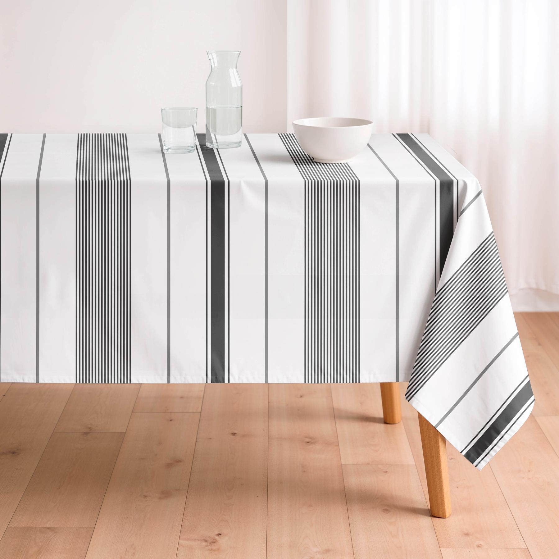 Nappe imprimée anti-tâches MALIBÚ ANTHRACITE