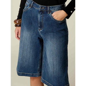 Oltre - Bermuda in denim - Blu