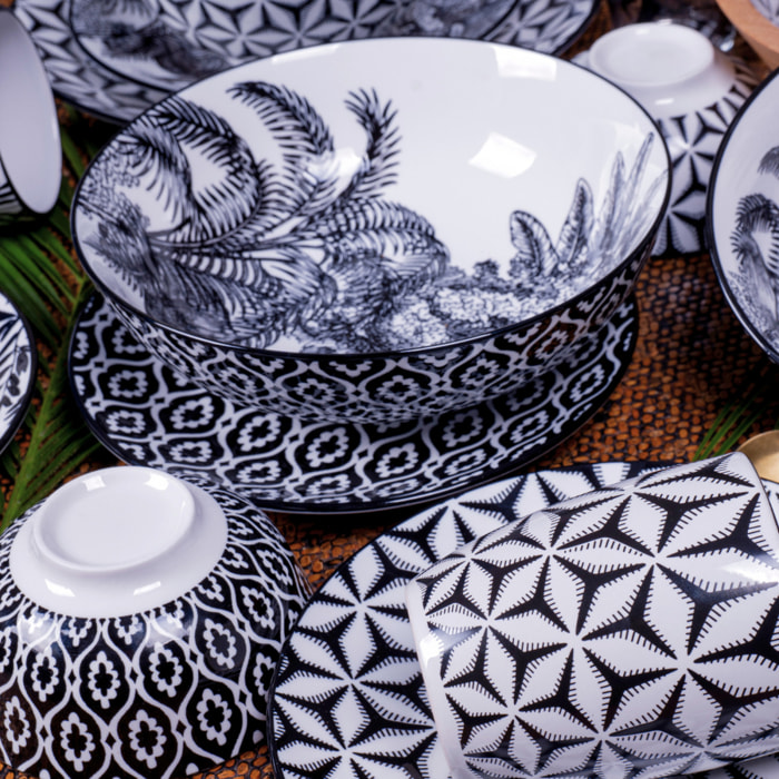 Lot de 6 assiettes creuses, SAVANA