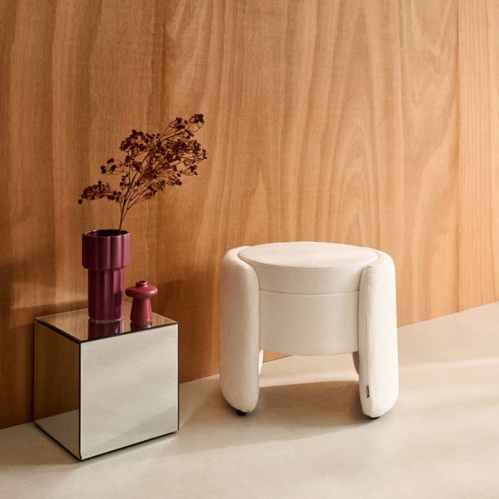 Tabouret coffre contemporain tissu KALO