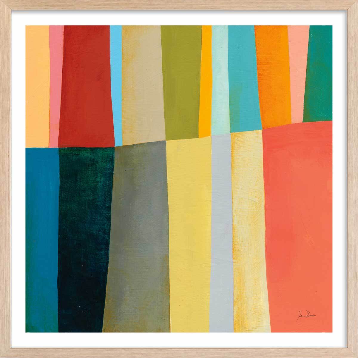 Poster fun wood Affiche + cadre en bois - Chêne