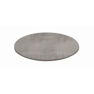 Piano per tavolo SPARGI rotondo effetto cemento Ã˜ 80 cm