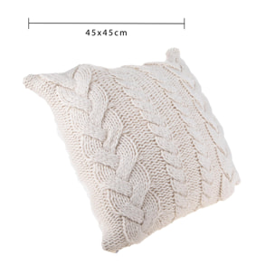 Cuscino - Pezzi 1 - Colore Crema - W 45xD45x15cm - Bianchi Dino