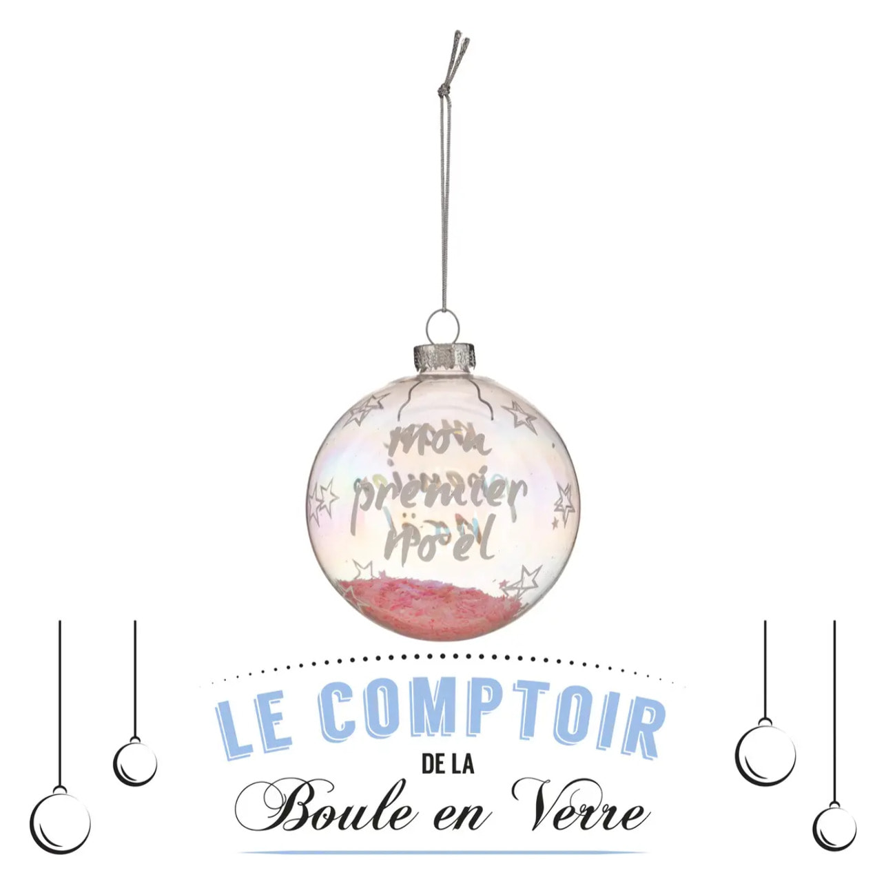 Boule de Noel Verre 80 mm
