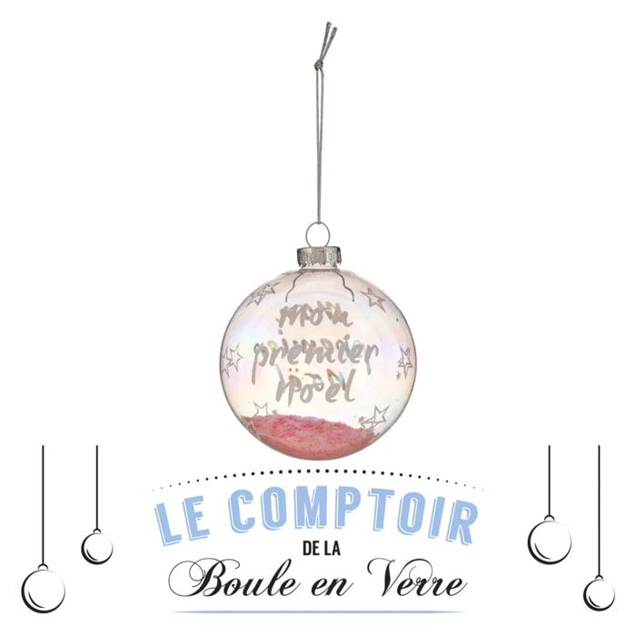 Boule de Noel Verre 80 mm