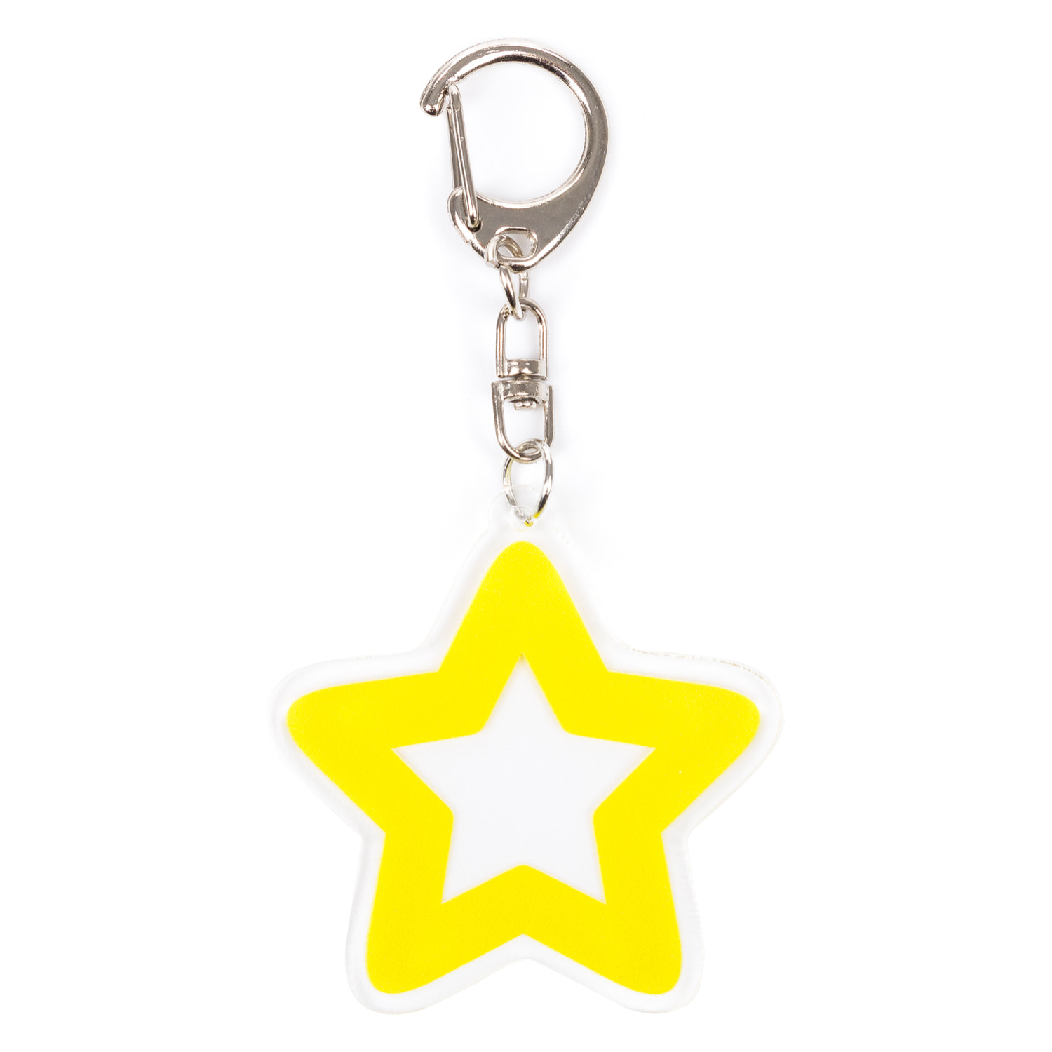 DAM Llavero plano Squid. Estrella. 5,3x0,3x5 Cm. Color: Amarillo