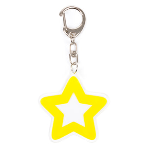 DAM Llavero plano Squid. Estrella. 5,3x0,3x5 Cm. Color: Amarillo