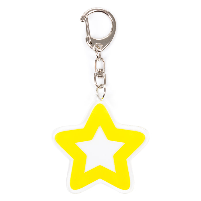 DAM Llavero plano Squid. Estrella. 5,3x0,3x5 Cm. Color: Amarillo