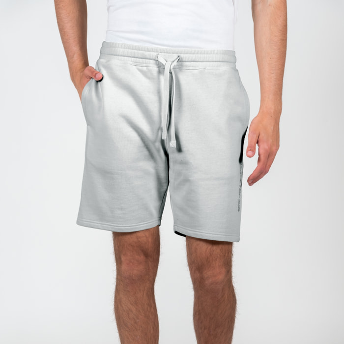 Bermuda con stampa logo french terry