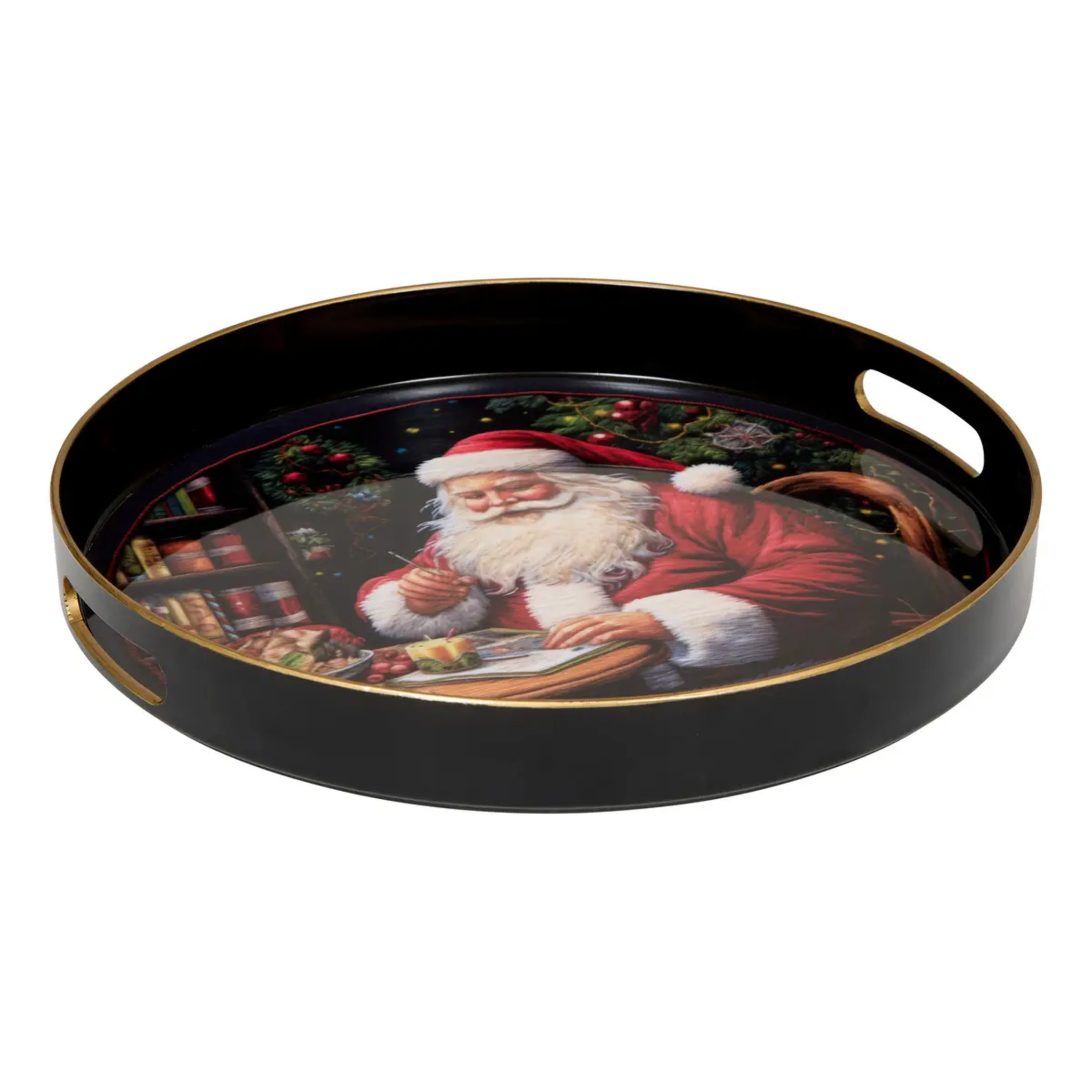 Plateau de Noël décoratif D. 33 cm