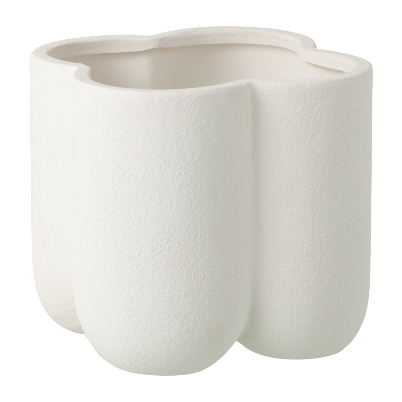 J-Line Cache-pot Buddy - céramique - blanc - medium