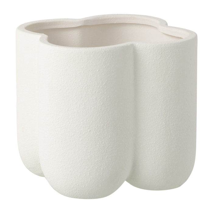 J-Line Cache-pot Buddy - céramique - blanc - medium