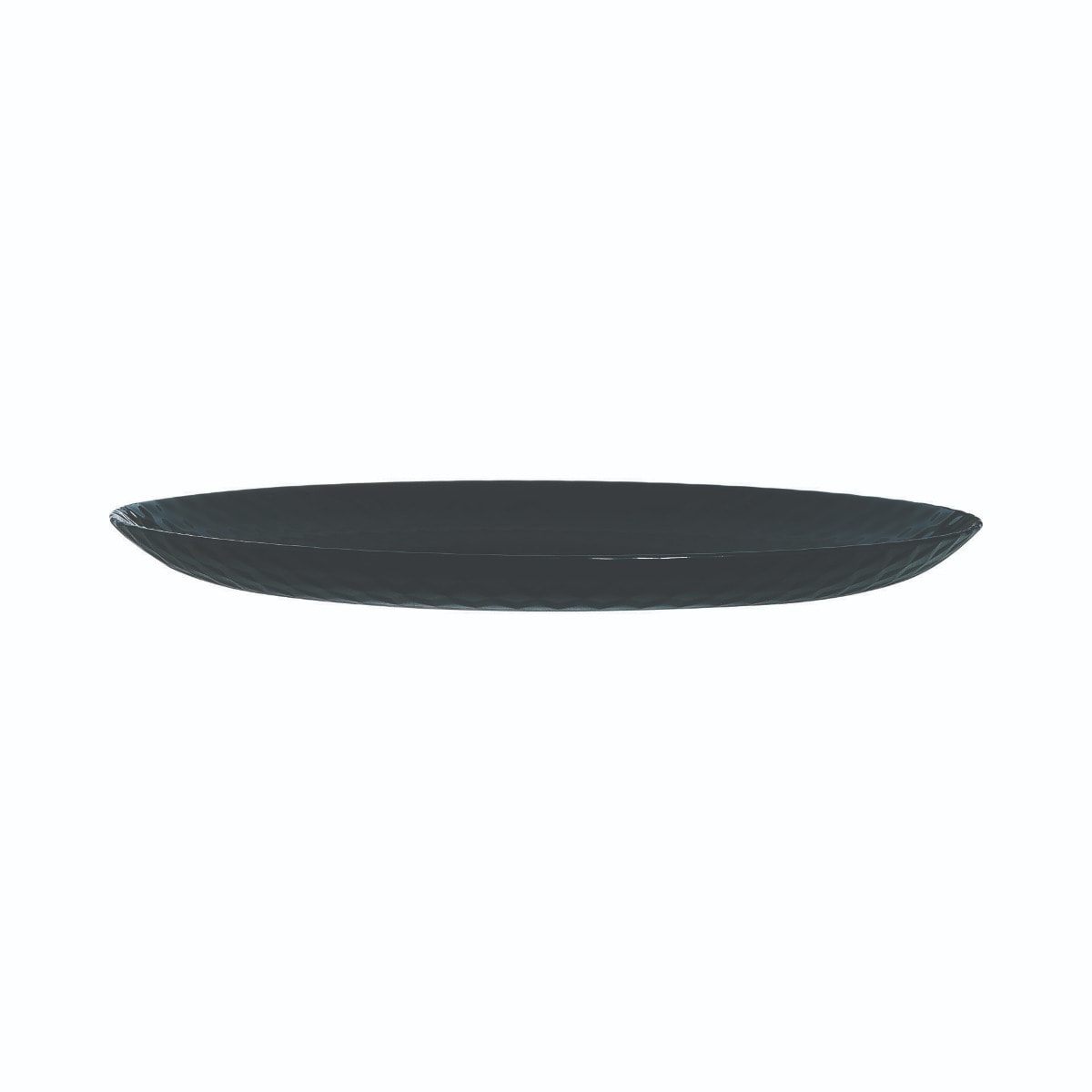 Assiette plate noire 25 cm Pampille - Luminarc